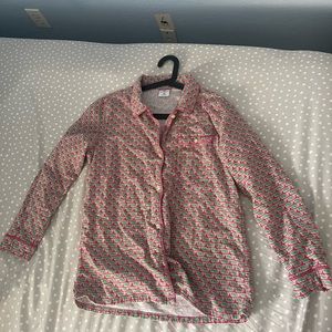 Pink and Green Vineyard Vines Pajama Top